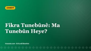 Fikra Tunebûnê: Ma Tunebûn Heye?