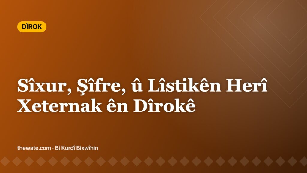 Sîxur, Şîfre, û Lîstikên Herî Xeternak ên Dîrokê